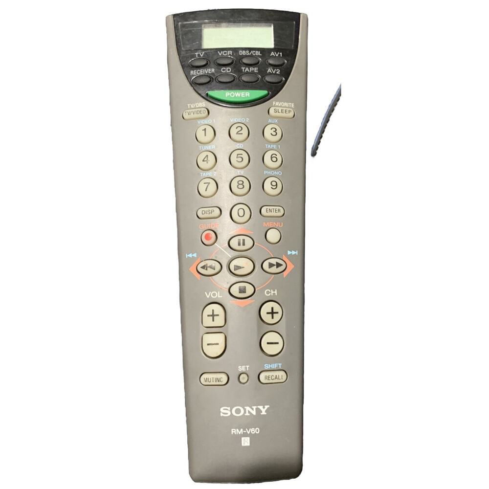 Sony RM-V60 Remote Commander 8 Device Universal Remote Control With LCD Display